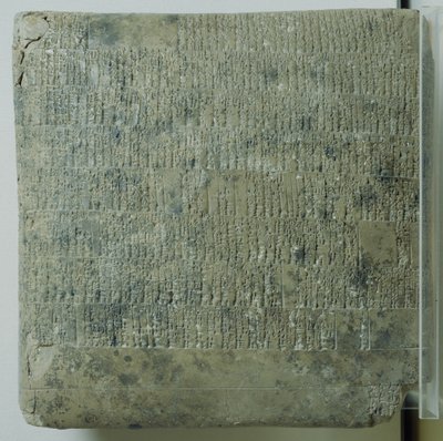 Tavoletta con scrittura cuneiforme che elenca registri agricoli, c.2040 da Mesopotamian